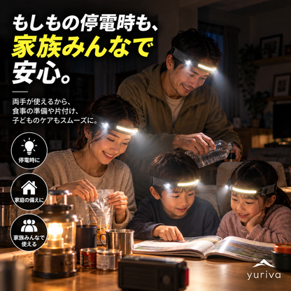暗い場所でも作業がはかどる！両手が使えるLEDヘッドライト