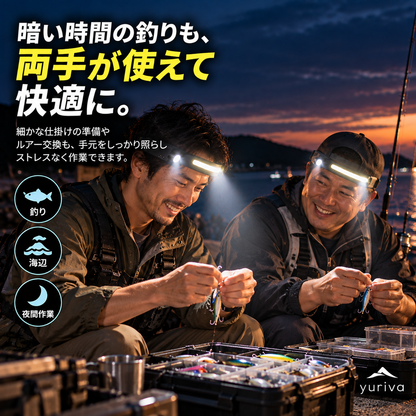 暗い場所でも作業がはかどる！両手が使えるLEDヘッドライト